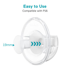 Paruu P16 flange insert close-up highlighting precision seal for leak-resistant pumping