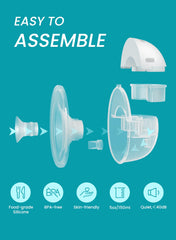 Paruu P16 flange insert 19mm for comfortable fit and milk flow