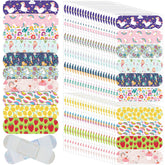 Patelai kids bandages bulk 300-pack with colorful cartoon patterns for quick wound care