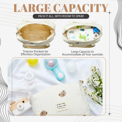 Paterr multipurpose diaper bag suitable as hospital bag and beauty case