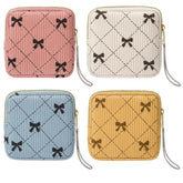 Paterr four-pack corduroy period bags for teen storage in a row