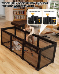 Patywaga eight-panel configuration demonstrates flexible layout for large spaces.