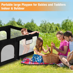 PATYWAGA playpen 360-degree view mesh for easy supervision