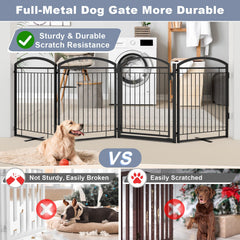 Paulmele four-panel freestanding gate design supports flexible room layouts