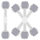 PAULTEMP 4Pack child safety cabinet locks with double lock for added cabinet security.