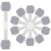PAULTEMP 6-pack locks on drawers and fridge offer easy adult access.