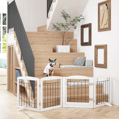 PAWLAND freestanding design for quick repositioning without wall mounting.