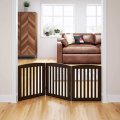PAWLAND foldable accordion dog gate ready for quick room division.