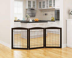 PAWLAND sturdy wood and wire construction gate for pet containment