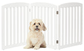 PAWLAND wooden dog gate in a 3-panel fold for open living spaces