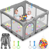 Pawtners Foldable Playpen demonstrates easy-assembly for quick setup.