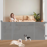 Pawtners Upgrade 71-inch gate extend shows a wide opening for easy pet and baby passage.