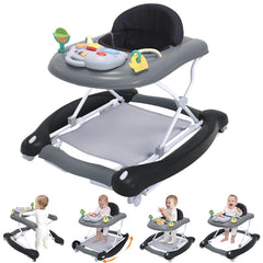 Pawtong foldable walker in rocker mode for soothing play.