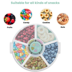 Pawtong transparent lid lets kids see snacks without opening the box.