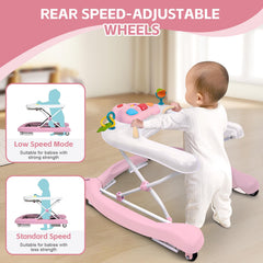 Pawtong walker in bouncer mode supports gentle bouncing.