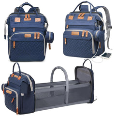 PBell diaper bag with changing station ready for on-the-go changes