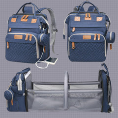 PBell waterproof diaper backpack exterior in action
