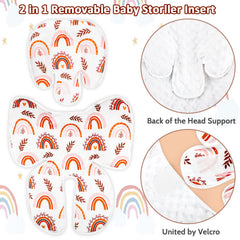 Pea Pod 2-in-1 headrest with Velcro attachment for easy adjustment.