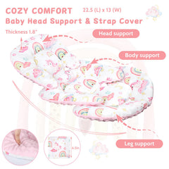 Pea Pod 3D soft Minky cushion delivers cozy padding for newborn comfort.