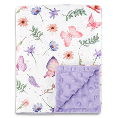 Pea Pod butterfly-pattern blanket offers cozy warmth for newborns
