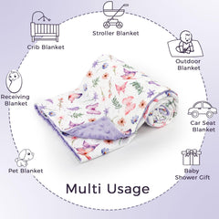 Pea Pod butterfly-pattern brightens nursery with purple pink accents