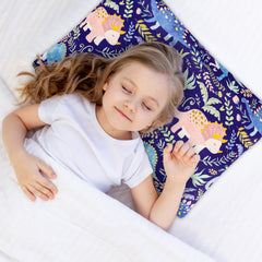 Pea Pod galaxy planets pillowcase features vibrant design for curious kids.