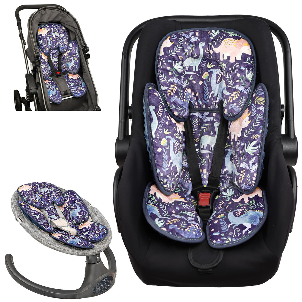 Pea Pod infant car seat insert with 2-in-1 head and body support for growing babies