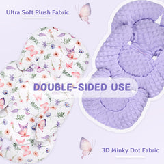 Pea Pod 3D Minky cushion adds plush body support for babies