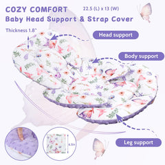 Pea Pod strap covers cushion delicate shoulders during rides