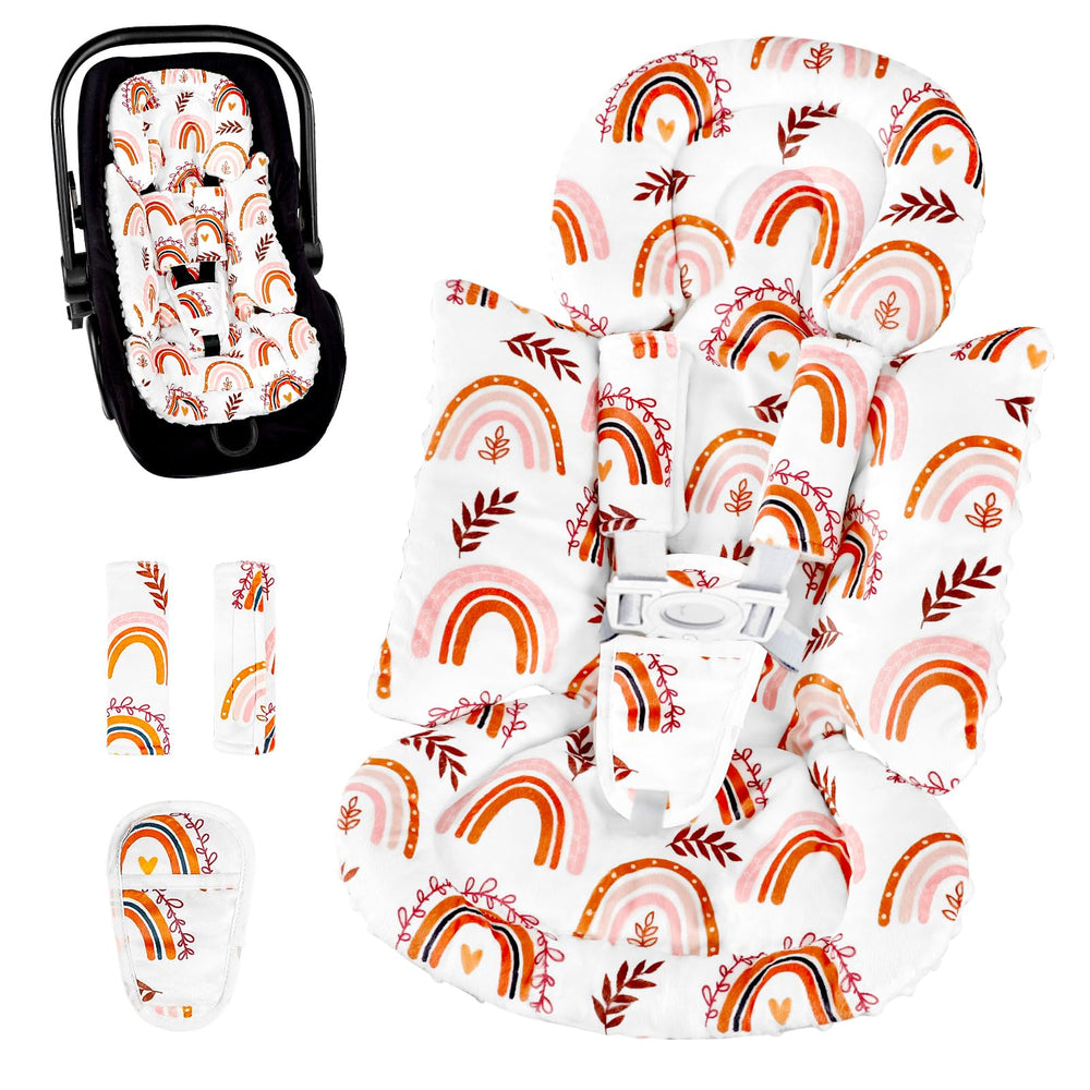 Pea Pod infant seat insert hero image showing all-season comfort for car rides
