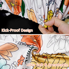 Pea Pod kick-proof elastic band keeps the cover securely in place