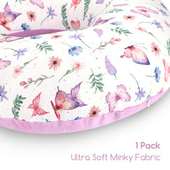 Pea Pod nursing pillow cover with oversized hidden zipper for easy care
