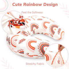Pea Pod cover with snug fit for Boppy pillows during feeding sessions.