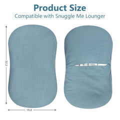Pea Pod Snuggle Me slipcover with envelope closure simplifies on/off.
