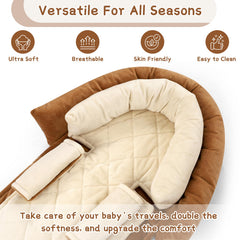 Pea Pod soft plush cushion provides breathable comfort for newborns