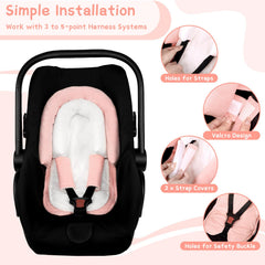 Pea Pod strap covers with plush padding protect shoulders during travel.
