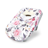 Pea Pod winter car seat cover with plush fleece for baby warmth and comfort