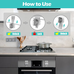 PeachLeaf adult-operation-friendly locks let you manage the stove safely.