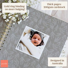 Peachly olive linen texture highlighting natural, tactile feel