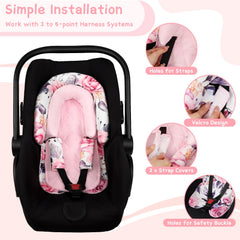 Pea Pod strap covers providing soft protection for tiny shoulders