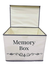 Pear Tree Essentials memory box closed front view ideal for organizing baby keepsakes.