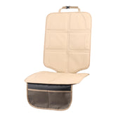 pefirst car seat protector beige front view highlights thick padding for seat protection