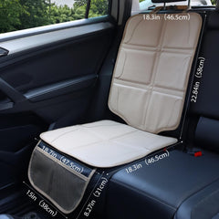 pefirst car seat protector beige non-slip underside prevents shifting