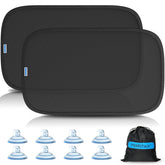 PEMOTech baby shade with eight suction cups on a car window.