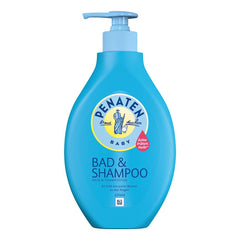 Penaten Head To Toe Bath bottle showing gentle cleansing for baby's skin and hair