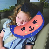 Peninsula Love kids seatbelt pillow cushion for secure, comfy car travel.