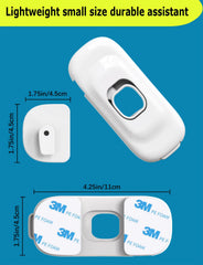 PENMAMA adhesive-backed fridge lock demonstrates tool-free installation on a refrigerator.