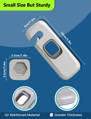 PENMAMA fridge lock mounted on refrigerator door during installation
