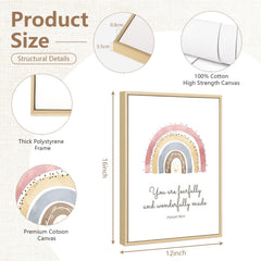 Pennclys bible verse nursery art print inspires gentle, faith-filled decor.