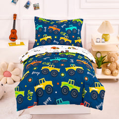 PERFEMET car print toddler comforter for cozy bedtimes